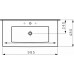 LIVING BY LAUFEN 1443.7.400.108.1 Umyvadlo do nábytku 98,5x48 cm, s 3 otvory, LCC