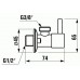 Jika MIO rohový ventil 3/8"-1/2" chrom, balení 2ks H3727100040101