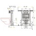 ALCAPLAST Jádromodul 850 - předstěnový instalační systém pro suchou inst. A102/850