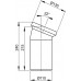 ALCAPLAST Dopojení k WC – koleno 22° A90-22