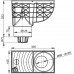 ALCAPLAST Univerzální lapač střešních splavenin 300 × 155/125 přímý šedý AGV2S