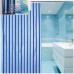 AQUALINE Sprchový závěs 180x180cm, modré pruhy, ZV011