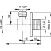 ALCAPLAST Ventil rohový čtyřhran 1/2" × 3/8", hranatý ARV002