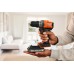 Black & Decker BCD383D2XK Vrtací šroubovák s příklepem (45Nm/18V/2x2,0Ah), kufr