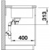 BLANCO Subline 340/160-U dřez Silgranit aluminium, s táhlem, dřez vpravo 520404