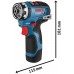 BOSCH GSR 12V-35 FC Aku vrtací šroubovák, L-BOXX, sklíčidlo GFA 12-B 06019H3002