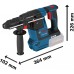 BOSCH GBH 18V-26F PROFESSIONAL Vrtací kladivo s SDS plus, 2× ProCORE18V 5.5Ah 061191000F