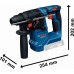 BOSCH GBH 18V-18 PROFESSIONAL Vrtací kladivo s SDS plus, kufr, 2× GBA 2,0 Ah 0611927001