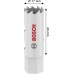 BOSCH Multi Material Děrovka se závitem, 17 × 40 mm 2608594560