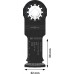 BOSCH Víceúčelový list PRO AIZ 32 APIB pro multifunkční nářadí, 32 × 50 mm 2608669066