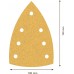 BOSCH Brusný papír EXPERT C470 se 7 otvory pro multifunkční pily 100 × 150 mm, G 60, 10 ks 2608901115
