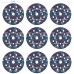 BOSCH 9dílná sada brusných kotoučů EXPERT O780 s fólií, 125 mm, G80/G120/G180 2608902407