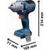 BOSCH GDS18V-450H PROFESSIONAL Akumulátorový rázový utahovák, 2x5,0Ah, L-BOXX 06019K4203