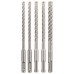 BOSCH Sada vrtáků SDS plus-5X, 5 ks pr. 6/6/8/8/10 mm 2608833911