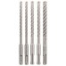 BOSCH Sada vrtáků SDS plus-5X, 5 ks pr. 6/6/8/8/10 mm 2608833911