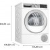 Bosch Serie 6, Sušička prádla s tepelným čerpadlem, 9 kg, bílá WQG24591BY