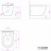 SAPHO CLAUDIA WC závěsné 35,5x52cm, RIMLESS 71125364