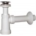 SAPHO umyvadlový sifon, nerezová výpusť 5/4", zátka řetízek, odpad 40mm, plast CV1011