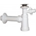 SAPHO umyvadlový sifon,nerezová výpusť 5/4"odpad 40mm s odbočkou,zátka, plast CV1014