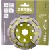 EXTOL CRAFT kotouč diamantový brusný dvouřadý, 115x22,2mm 903024