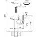Franke FG 4760.504 MARIS STRIPES Kuchyňská baterie, matná černá/zlatá 115.0747.676