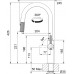 Franke FG 4767.504 MARIS STRIPES Kuchyňská baterie, matná černá/zlatá 115.0747.673