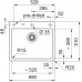 Franke Mythos MYK 610-52 Onyx 590x510,bez sifonu,e.click 124.0747.109