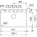 Franke Maris MRG 610-72 RTL, 760x510 mm, Fragranitový dřez, Matná černá 114.0738.548
