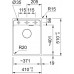Franke Maris MRG 610-37 RTL, 410x510 mm, Fragranitový dřez, Šedá břidlice 114.0718.777
