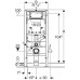 Geberit Duofix - Montážní prvek pro závěsné WC, 112 cm, se splachovací nádržkou pod omítku Sigma 12 cm, pro odsávání zápachu 111.364.00.5