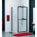 RONAL JAT JAZZ-Line boční stěna v 90° pro JA1, 90 cm, aluchrom/sklo linie JAT09005051
