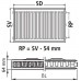 Kermi Therm X2 Profil-kompakt deskový radiátor 12 600 / 500 FK0120605