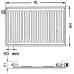 Kermi Therm X2 Profil-V deskový radiátor 10 500 / 1100 FTV100501101L1K