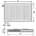 Kermi Therm X2 Profil-V deskový radiátor 12 400 / 1200 FTV120401201L1K