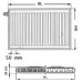 Kermi Therm X2 Profil-V deskový radiátor 12 900 / 3000 FTV120903001L1K