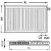 Kermi Therm X2 Profil-V deskový radiátor 12 500 / 1100 FTV120501101R1K