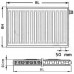 Kermi Therm X2 Profil-V deskový radiátor 12 600 / 700 FTV120600701R1K