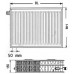Kermi Therm X2 Profil-V deskový radiátor 33 300 / 1600 FTV330301601L1K