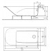 KOLO Comfort Plus pravoúhlá vana 160 x 80 cm, bez madel XWP1460 (XWP1460000)