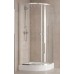 KOLO First čtvrtkruhový sprchový kout 90 x 90 cm, posuvné dveře, SATIN ZKPG90214003