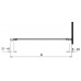 KOLO Geo-6 pevná boční stěna 80 cm pro kombinaci s dveřmi Geo 6, čiré sklo GSKS80222003