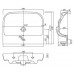 KOLO Traffic umyvadlo 60 cm, oblé, s otvorem pro baterii, s přepadem L91160000