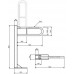 KOLO Funktion stojící sklopné madlo k WC, 55 cm, hladké L1061401