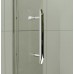 RONAL PL51 Pur Light pětiúhelník s dveřmi 100cm, vpravo, aluchrom/čiré PL51D61005007