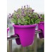 PLASTKON Balkónový květináč Balconia OVI na zábradlí 26 cm hráškově zelená