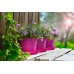 PLASTKON Květináč Campanula 50 cm tyrkys