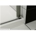 RONAL PL Pur Light jednokřídlé dveře + pevná stěna, 100cm, vlevo, aluchrom/čiré PLG10005007