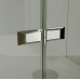 RONAL PL Pur Light jednokřídlé dveře + pevná stěna, 100cm, vlevo, aluchrom/čiré PLG10005007
