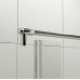 RONAL PL Pur Light jednokřídlé dveře + pevná stěna, 100cm, vlevo, aluchrom/čiré PLG10005007