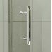 RONAL PLR Pur Light čtvrtkruh s dvoukřídlými dveřmi, 90cm, R55mm aluchrom/čiré PLR559005007